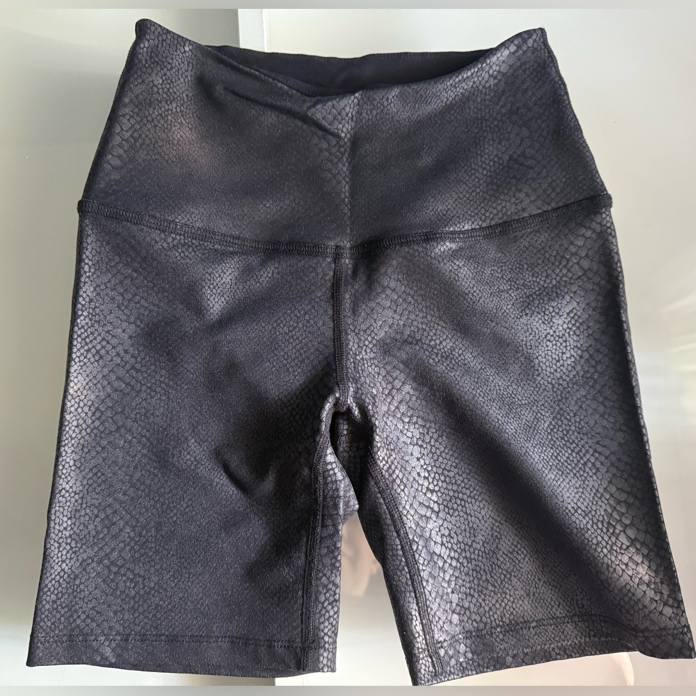 Beyond Yoga High Waist Snakeskin Print Biker Short